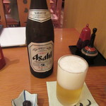 Meigetsuan Ginza Tanakaya - 瓶ビール