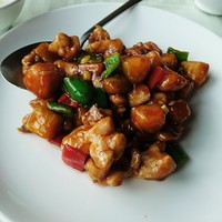 涵梅舫 銀座店 - ランチ 南瓜と鶏肉炒め 1,080円