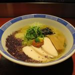 らーめん竹馬 - 鶏とかつお節の冷たいラーメン（850円）