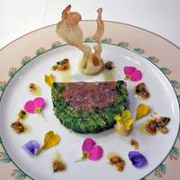 モナリザ 恵比寿店 - 南総の菜の花と牛テールのゼリー寄せ　マスタード風味