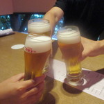 日本料理 永代 - 私と息子と娘で乾杯