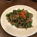 好天 - 牛肉とビーマンの細切り炒め 