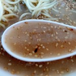 名代長浜ラーメン - スープ