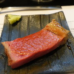 山猫軒 - グラスフェッドアンガス牛の山葵添え