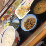 Matsuya - ソーセージエッグ定食（＾∇＾）