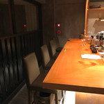 オステリア あんじゅ 西麻布 - カウンター席