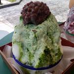 腰掛庵 - 「宇治金時ミルク」 凄いフワフワ～(^o^)