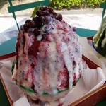 腰掛庵 - 「木いちごとすぐりミルク」 凄いフワフワ～(^o^)