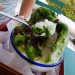 腰掛庵 - 「宇治金時ミルク」 凄いフワフワ～(^o^)