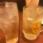 Izakaya Ikariya Meguro Gawa Ten - 梅酒とハイボール