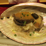 銀座 しのはら - 黒アワビの飯蒸し