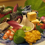 銀座 しのはら - お盆を感じる八寸