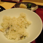 銀座 しのはら - 焼鮎の土鍋ご飯