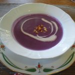 グルッペ - 甘くて美味しかった紫芋のスープ