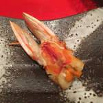 龍文支店 - 車エビ頭の塩焼き