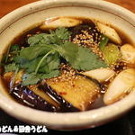 手打ちうどん　 いしづか - 揚げ出し茄子のつけ汁