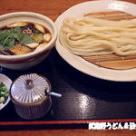 手打ちうどん　 いしづか - 揚げ出し茄子のつけ汁