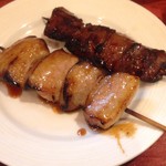 もつ焼き 三朝 - アブラとスタミナ焼き