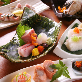 海鮮よせ鍋と〆の雑炊セットにお刺身 魚串など 季節限定 コース
