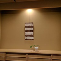 懐石 円相 - カウンター前の掛け軸