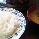 レストラン はせくら - ライスとお味噌汁