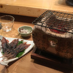 Kome Sei Arakawa - 干しホタルイカは炙ります！