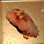 SUSHI TOKYO TEN、 - [料理] 鰺 握り