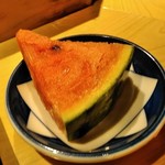 SUSHI TOKYO TEN、 - [料理] 小玉西瓜 (デザート)
