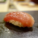 あま木 - ［2017/07］寿司⑪ 中とろの握り 赤酢