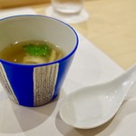あま木 - ［2017/07］酒肴④ はもと松茸の吸い物