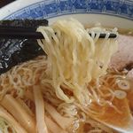 こんとき - 白くて細い縮れ麺