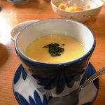 金釜 - 茶碗蒸しはオーソドックスな味。