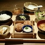 豆腐料理 空野 - 【ランチ】豆乳蟹クリームコロッケ定食：950円