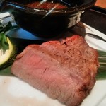 音音 - [料理] ヒレステーキ 切り口のアップ♪ｗ
