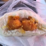 高雄包手 - 黄金地瓜起司包(さつまいもチーズ饅頭)の中身