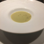 枝豆の冷製ポタージュ、生クリームは使ってないのです