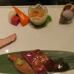 赤坂璃宮 - 璃宮特製焼き物盛り合わせ　ズームアップ