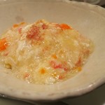 赤坂璃宮 - 蟹肉と内子のあんかけチャーハン　ズームアップ