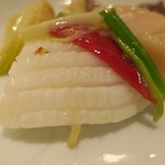 赤坂璃宮 - 二種海鮮と春野菜の炒め　ズームアップ
