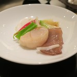 赤坂璃宮 - 二種海鮮と春野菜の炒め