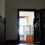 ソーズカフェ - 2階で開催の「津山の怖～い伝説展」入口