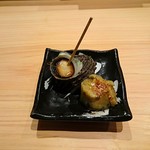 鮨 つきうだ - さざえ＆焼き茄子