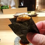 鮨 つきうだ - 平貝の磯辺焼き