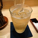 鮨 つきうだ - 梅酒ソーダ割り