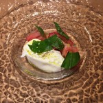 スガハラ - ブッラータ + トマト（アップ）