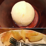 h Kai - 柚子のシャーベットと旬の果物