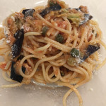 トラットリア チェーロ - ツナと揚げ茄子の冷製トマトソースパスタ☆★★☆(^｡^)