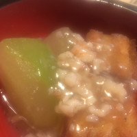 土佐料理 祢保希 銀座店 - トウガンとアナゴ豆腐の蟹餡かけ。