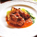 ヴェリータ - ランチコース　メイン　鶏肉のトマト煮
