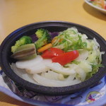 OHANAかふぇ - タジン鍋でスチーム野菜が美味しい！①